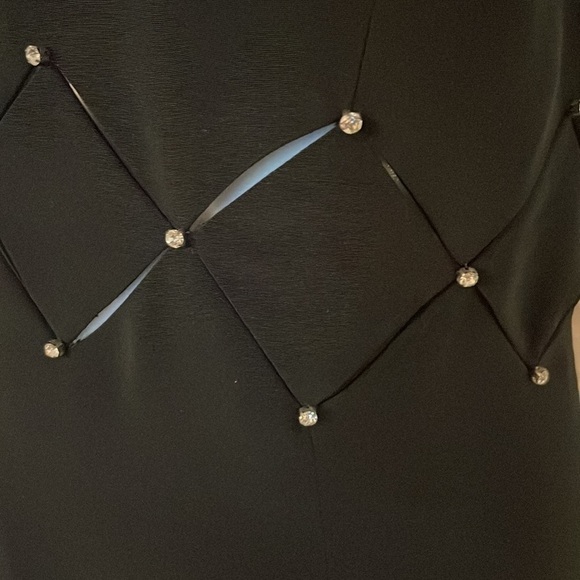 CACHE crystal cut out bodice formal front slit dress gown - Picture 7 of 10